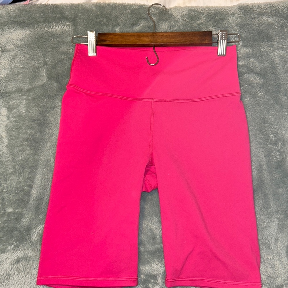 Pink Fabletics Biker Shorts. Size Small.